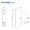 TDM10 Relais temporisé multifonctions, 0,1s à 10 jours, 24-300VAC/DC, 0,1-100s, 1-10min, 1-100h, 1-10h, IMO