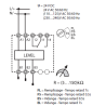 720182400000 Relais de contrôle de niveaux, pour électrodes, sensibilité de 5 à 150k, 230-240VAC, FINDER