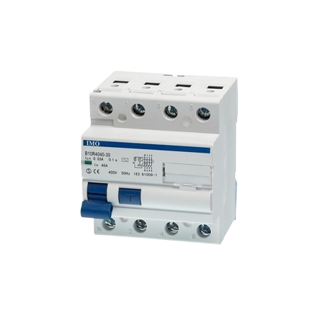 B10R4025-30 Interrupteur différentiel 3P+N 25A 30mA, type AC, 10kA, à visser IMO